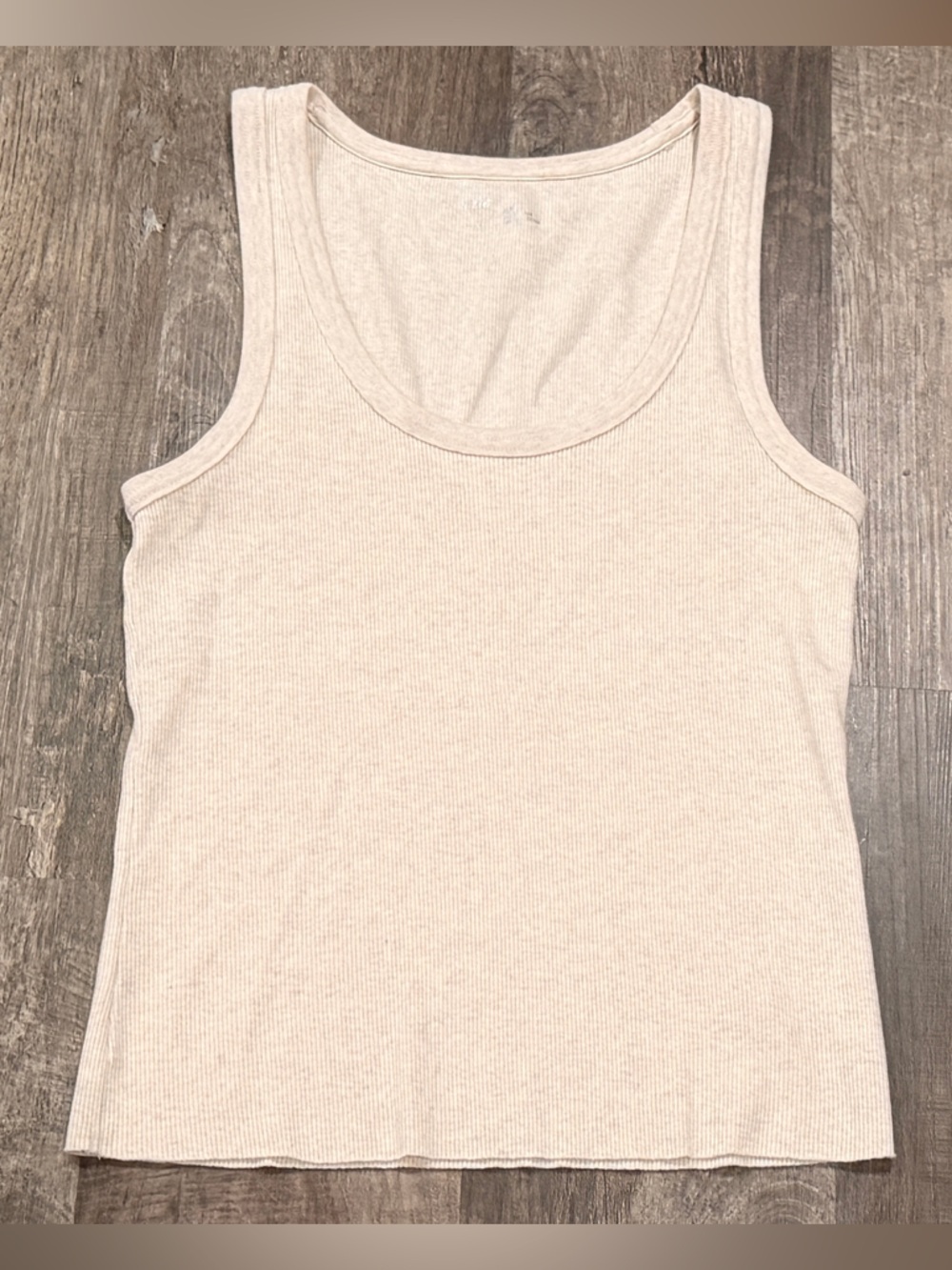 FINAL PRICE Aerie Ribbed Knit Beige Tank Top
